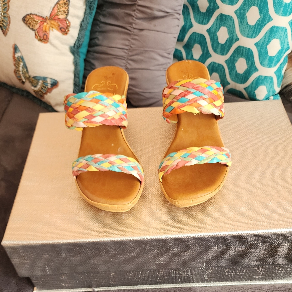 Multicolor Braided Women's Sandals